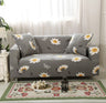 Husa elastica universala pentru canapea pat cu 2 fete de perna, gri, 230 x 190 cm - BUZ.RO