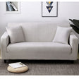 Husa elastica universala pentru canapea pat cu 2 fete de perna, gri, 230 x 190 cm - BUZ.RO