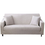 Husa elastica universala pentru canapea pat cu 2 fete de perna, gri, 230 x 190 cm
