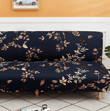 Husa elastica universala pentru canapea si pat, bleumarin cu flori, 230x140 cm - BUZ.RO