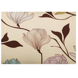 Husa elastica universala pentru canapea si pat, cu 2 fete de perna, crem cu flori,190 - 230cm - BUZ.RO