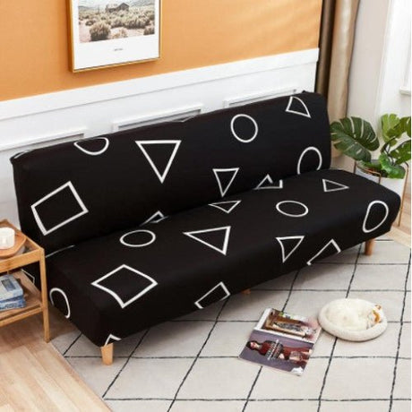 Husa elastica universala pentru canapea si pat,verde cu flori galbene, 90 x 140 cm - BUZ.RO