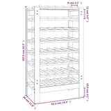 Suport sticle vin, raft vin pentru casa sau pivnita, beci, din lemn, rezistent, 40 sticle,: 61,5 x 30 x 107,5 cm