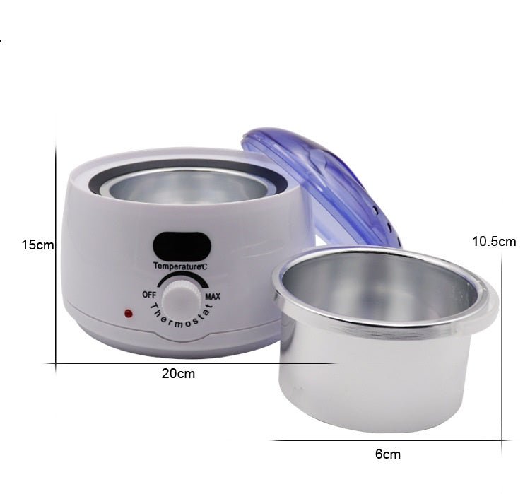 Incalzitor electric, ceara epilatoare 450g, decantor ceara, alb - BUZ.RO