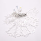 Instalatie craciun perdea luminoasa cu figurine brazi, reni si clopotei, 4m, alb cald