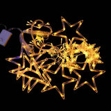 Instalatie craciun perdea luminoasa ploaie de stele