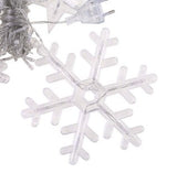 Instalatie craciun,perdea cu fulgi si stele,multicolora