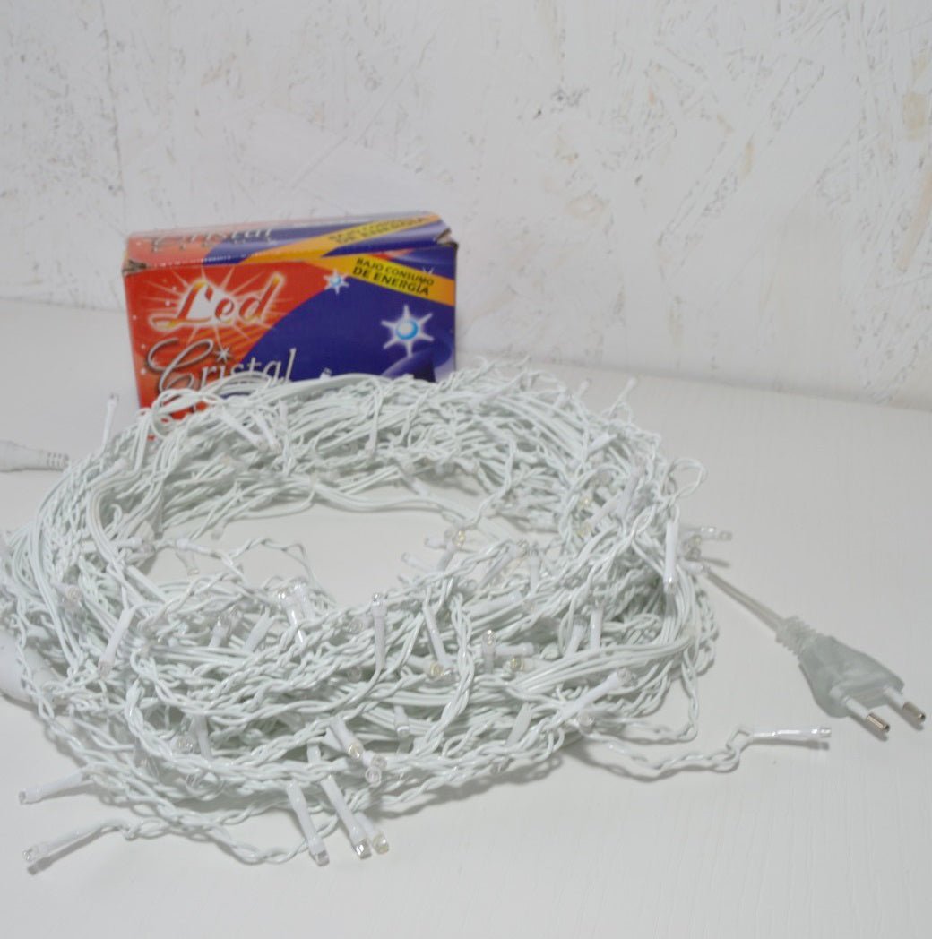 Instalatie luminoasa de craciun, tip erdea, pentru interior exterior, 9 x 0.8 m 252 LED - uri alb - BUZ.RO