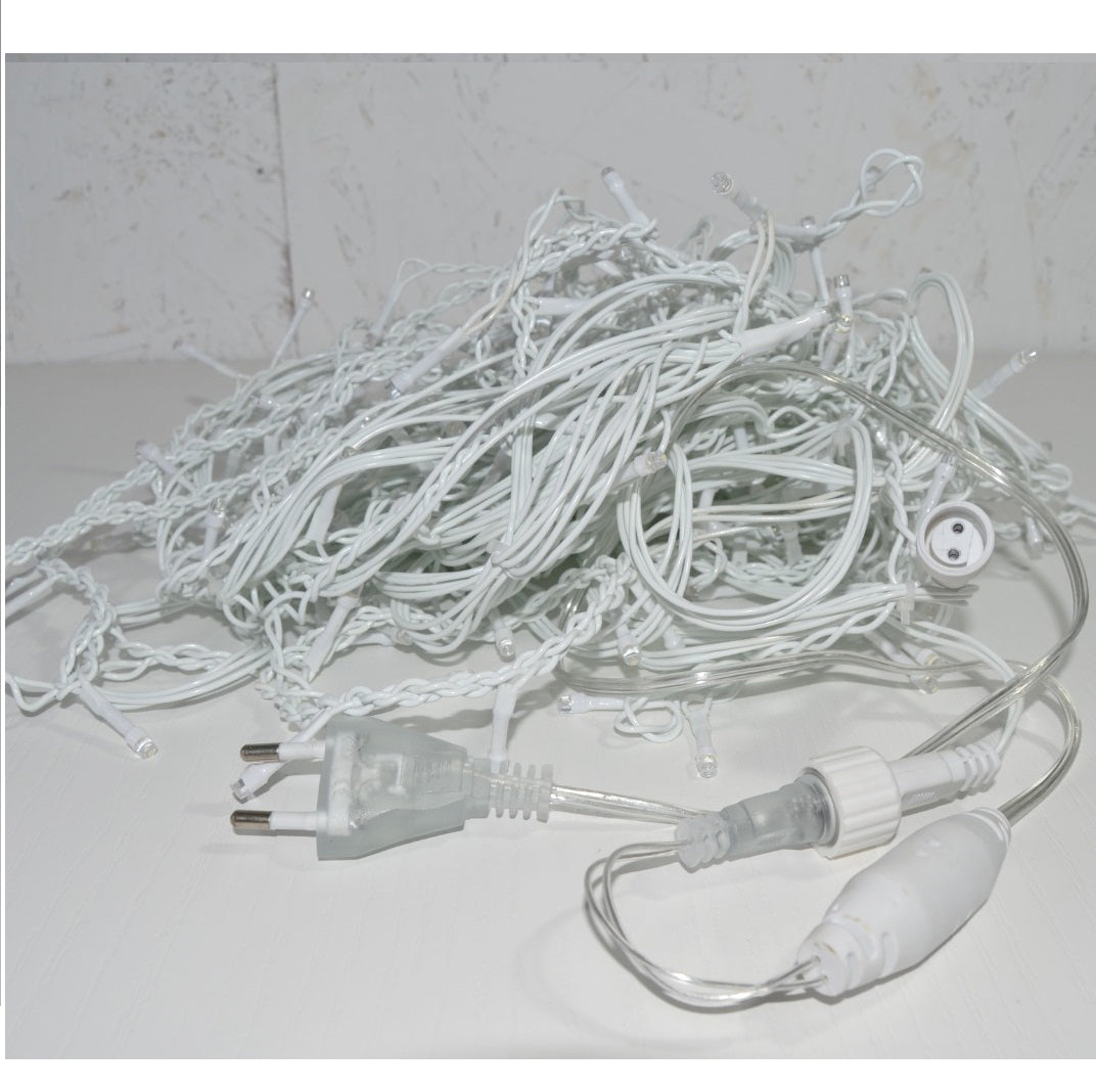 Instalatie luminoasa de craciun, tip erdea, pentru interior exterior, 9 x 0.8 m 252 LED-uri alb