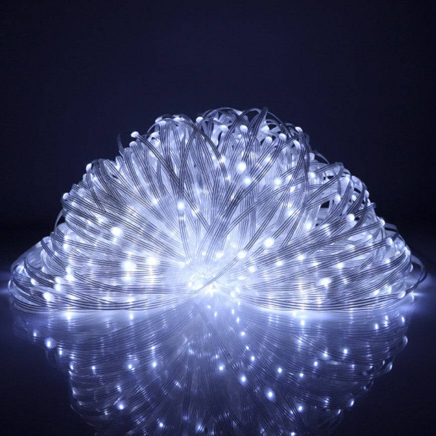 Instalatie pentru craciun, luminoasa, 20 metri, 200 Leduri, pentru interior, alb rece