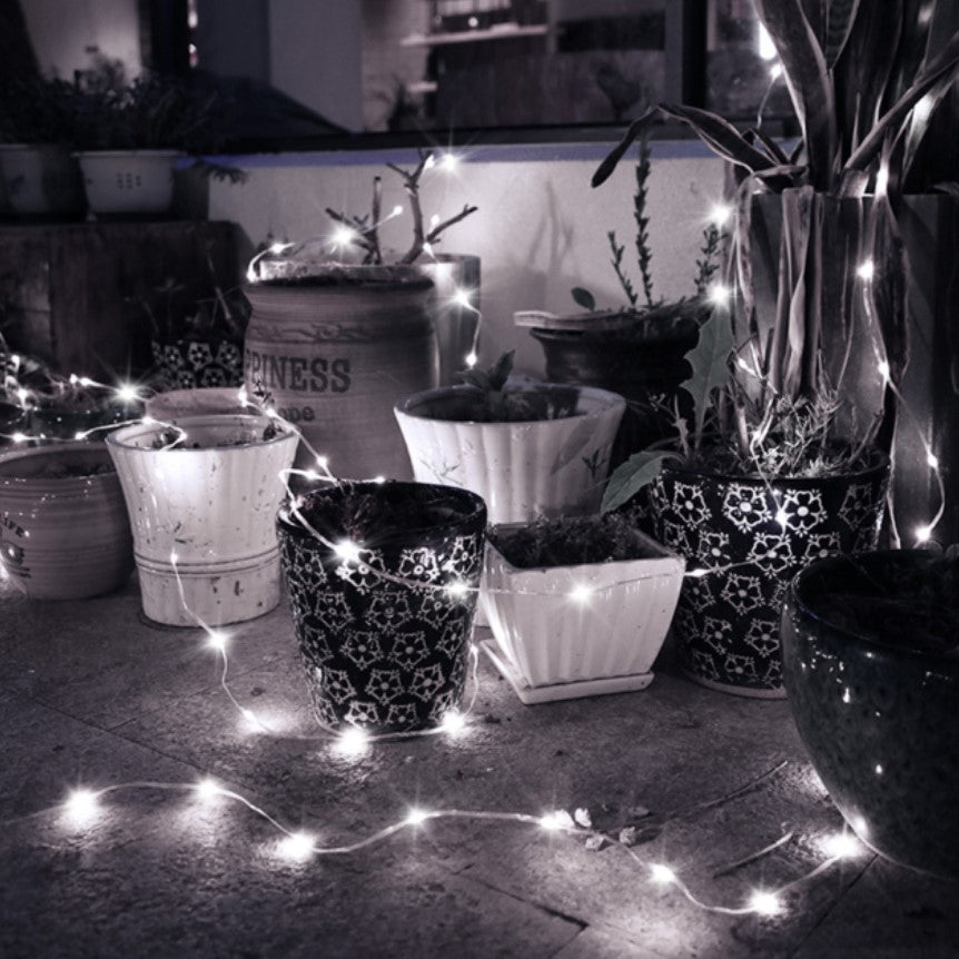 Instalatie pentru craciun, luminoasa, 20 metri, 200 Leduri, pentru interior, alb rece