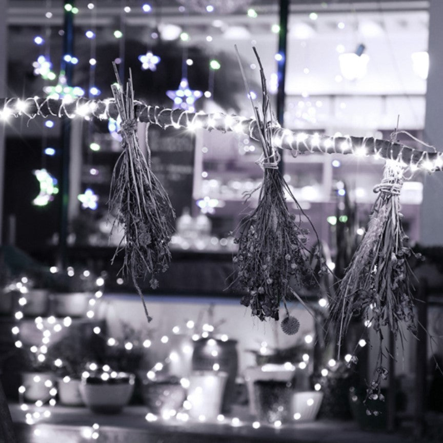 Instalatie pentru craciun, luminoasa, 20 metri, 200 Leduri, pentru interior, alb rece