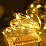 Instalatie pentru craciun, luminoasa, 20 metri, 200 leduri, pentru interior sau exterior, alb cald - BUZ.RO