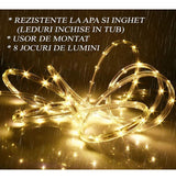 Instalatie pentru craciun, luminoasa, 20 metri, 200 Leduri, pentru interior, alb cald