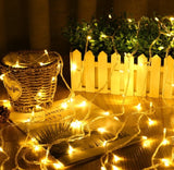 Instalatie pentru craciun, luminoasa, 20 metri, 200 Leduri, pentru interior, alb cald