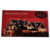 Instalatie pentru Craciun, perdea luminoasa, cu braduti, 3.5 metri, lumini LED, pentru interior, alb cald, buz