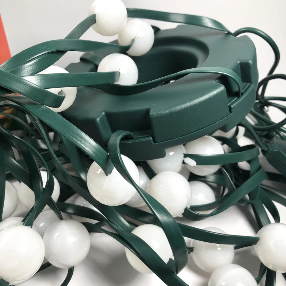 Instalatie tip ploaie pentru bradul de Craciun,  multicolora, tip perdea cu telecomanda