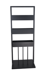 Jardiniera exterior, metal, suport vertical ghiveci flori, 72x55x183 cm - BUZ.RO