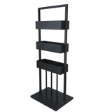 Jardiniera exterior, metal, suport vertical ghiveci flori, 72x55x183 cm - BUZ.RO