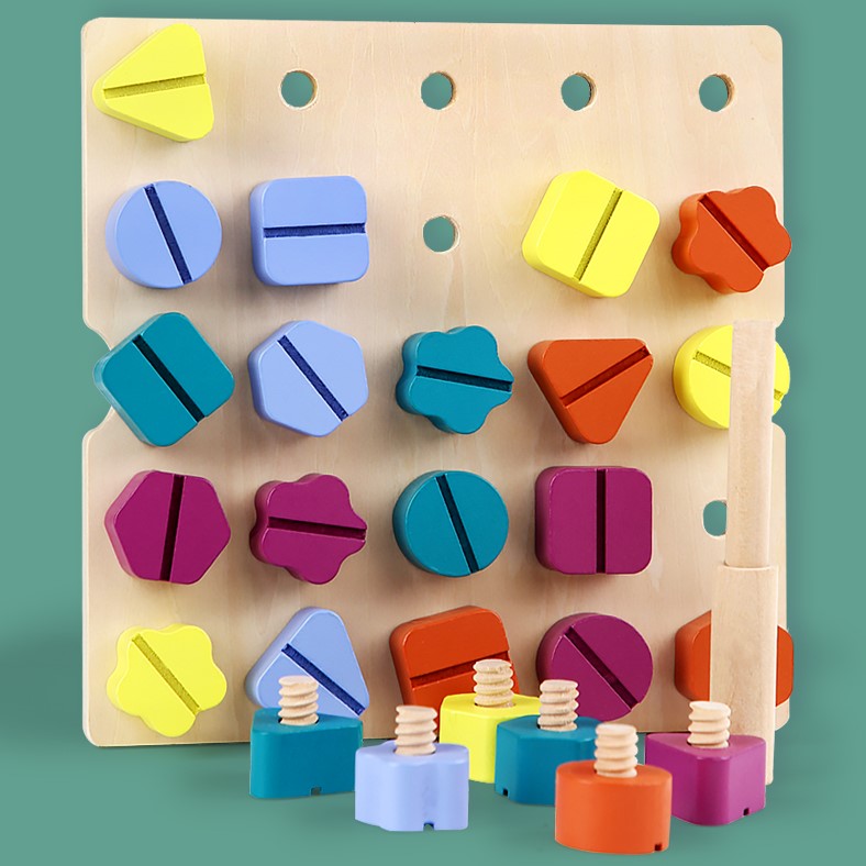 Joc educativ, joc educativ, Montessori, forme geometrice, potrivire, sortare, sudoku, multicolor