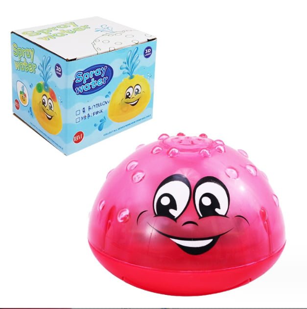 Jucarie de baie copii, tip stropitoare, lumini si sunete, rosie - BUZ.RO