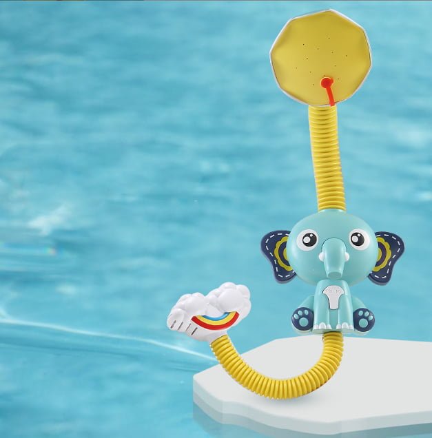 Jucarie de baie pentru bebelusi si copii, cu 4 ventuze, tip dus,+36 luni, galben - BUZ.RO