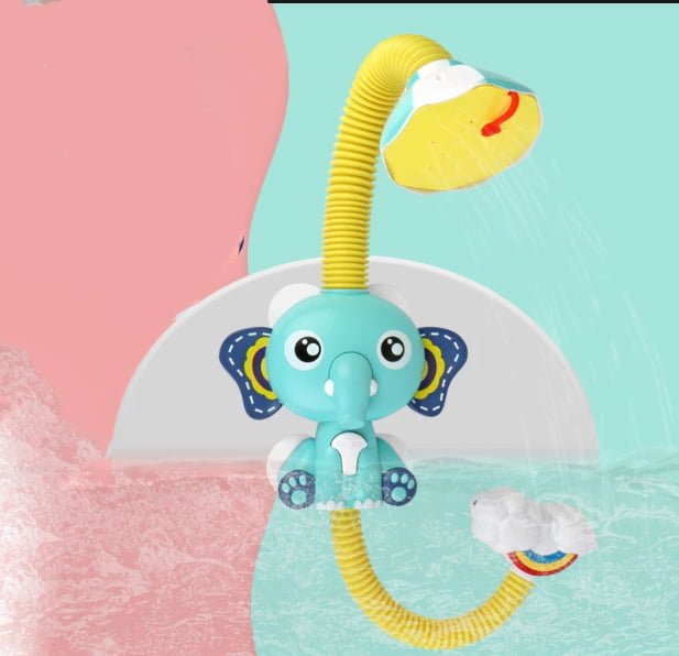 Jucarie de baie pentru bebelusi si copii, cu 4 ventuze, tip dus,+36 luni, galben - BUZ.RO