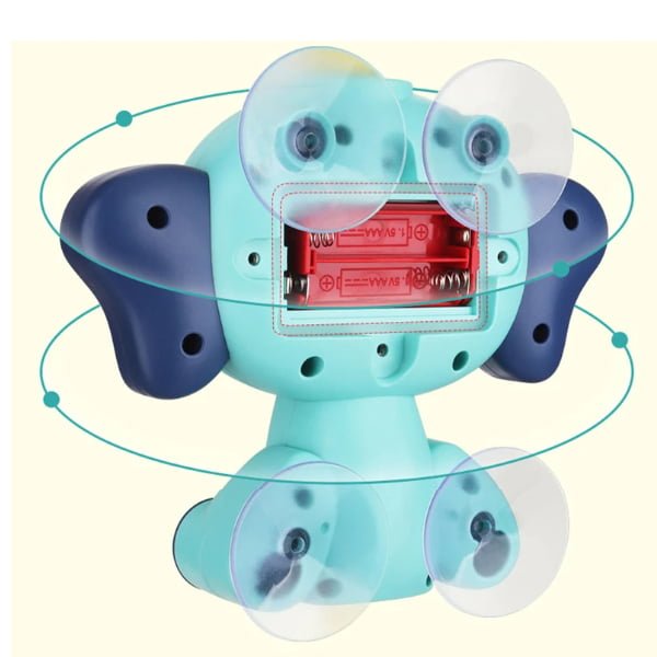 Jucarie de baie pentru bebelusi si copii, cu 4 ventuze, tip dus,+36 luni, galben - BUZ.RO