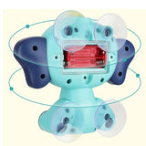 Jucarie de baie pentru bebelusi si copii, cu 4 ventuze, tip dus,+36 luni, galben - BUZ.RO