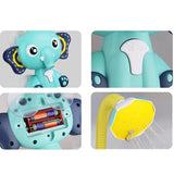 Jucarie de baie pentru bebelusi si copii, cu 4 ventuze, tip dus,+36 luni, galben - BUZ.RO