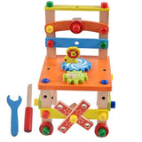 Jucarie din lemn educativa si interactiva, tip scaunel, multifunctional, Montessori, asociere, invatare prin joaca - BUZ.RO