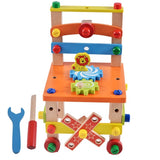 Jucarie din lemn educativa si interactiva, tip scaunel, multifunctional, Montessori, asociere, invatare prin joaca