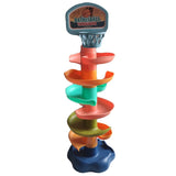 Jucarie interactiva circuit cu bile si cos de basket, 7 nivele, multicolor - BUZ.RO