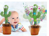 Jucarie interactiva, de plus, cactus dansator, pe baterii, cu repetare vocala - BUZ.RO