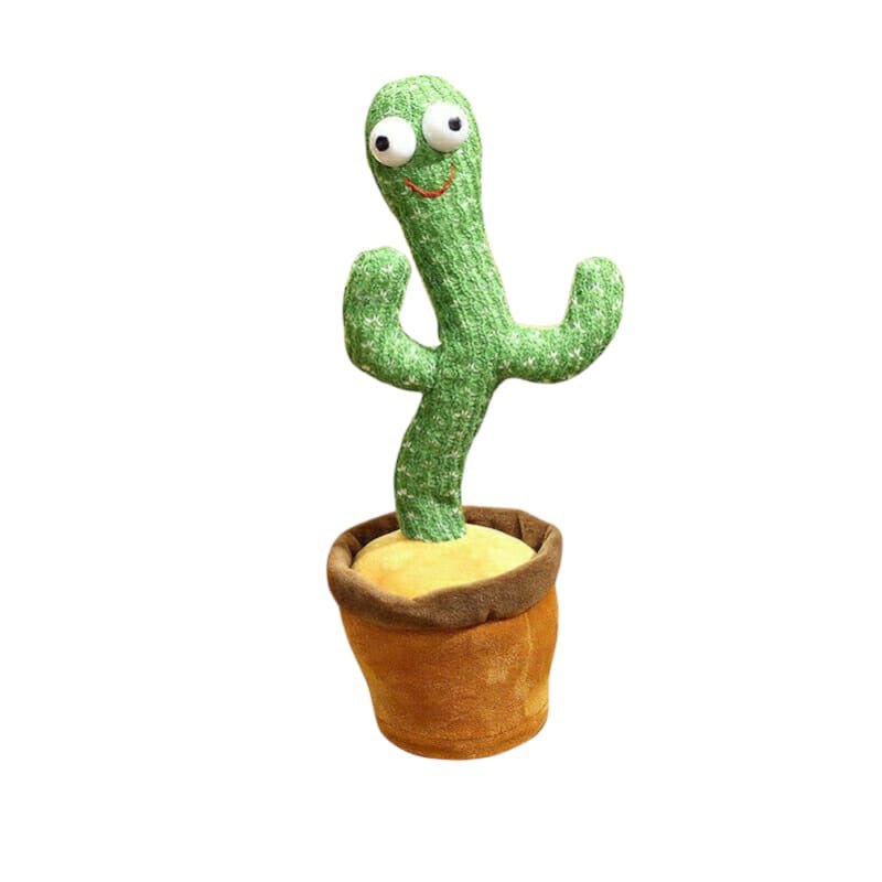 Jucarie interactiva, de plus, cactus dansator, pe baterii, cu repetare vocala - BUZ.RO