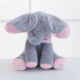 Jucarie interactiva elefant, peek a boo, canta si vorbeste, limba engleza, roz - BUZ.RO