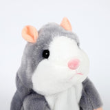 Jucarie interactiva, hamster vorbitor, bebelusi, copii, din plus, educativa, inregistreaza si reda vocea, imitator, gri - BUZ.RO