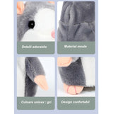 Jucarie interactiva, hamster vorbitor, bebelusi, copii, din plus, educativa, inregistreaza si reda vocea, imitator, gri - BUZ.RO