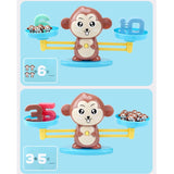 Jucarie interactiva, jocuri educative, forma maimuta, cu balanta, 65 piese, colorate - BUZ.RO