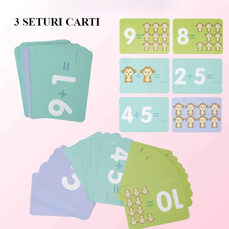 Jucarie interactiva, jocuri educative, forma maimuta, cu balanta, 65 piese, colorate - BUZ.RO