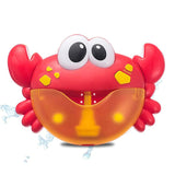 Jucarie muzicala de baie, jucarie interactiva, baloane de sapun, ventuze , crab, rosu, 18+luni