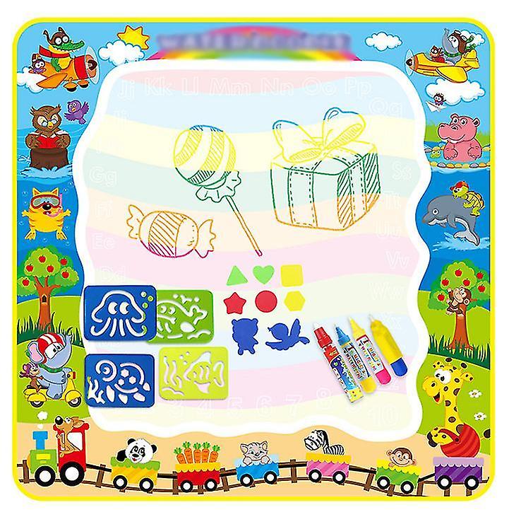 Jucarie interactiva si educativa covoras magic pentru desenat cu apa, carioci magice, +3 ani, LEXI, 100x100 - BUZ.RO