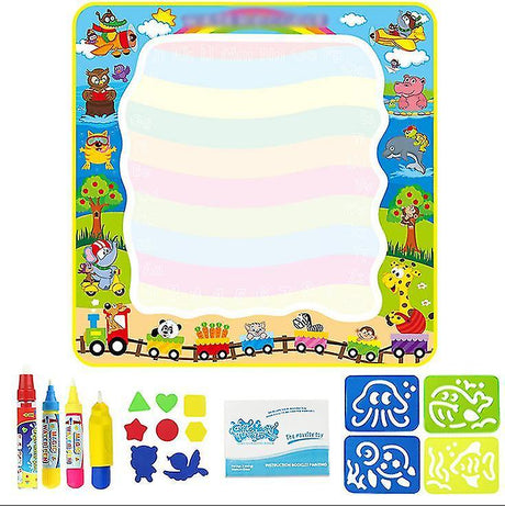 Jucarie interactiva si educativa covoras magic  pentru desenat cu apa, carioci magice, +3 ani, LEXI, 100x100