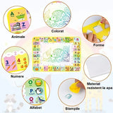 Jucarie interactiva si educativa, covorasul magic, picteaza, deseneaza si coloreaza cu apa, 120 x 89 cm - BUZ.RO