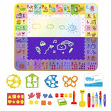 Jucarie interactiva si educativa, covorasul magic, picteaza, deseneaza si coloreaza cu apa, 120 x 89 cm - BUZ.RO