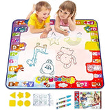 Jucarie interactiva, jucarie educativa, covoras magic, picteaza, deseneaza si coloreaza, cu apa, 78x78 cm