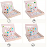 Jucarie intractiva si educativa puzzle Montessori, joc de culoare, orientare, logica, sortare dupa model, din lemn - BUZ.RO