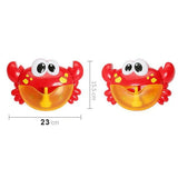 Jucarie muzicala de baie, jucarie interactiva, baloane de sapun, ventuze , crab, rosu, 18+luni - BUZ.RO
