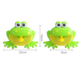 Jucarie muzicala de baie, jucarie interactiva, cu baloane de sapun, ventuze, broscuta verde, 18+luni Green - BUZ.RO