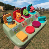 Jucarie senzoriala pentru bebelusi tip pop - up, cu sunete , multicolor - BUZ.RO